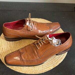 Paul Smith Men Leather Derby Dress Shoes Size 43